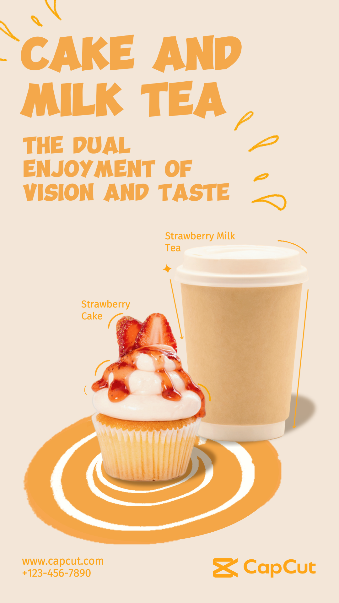 Foods Cake  Product display minimalist style