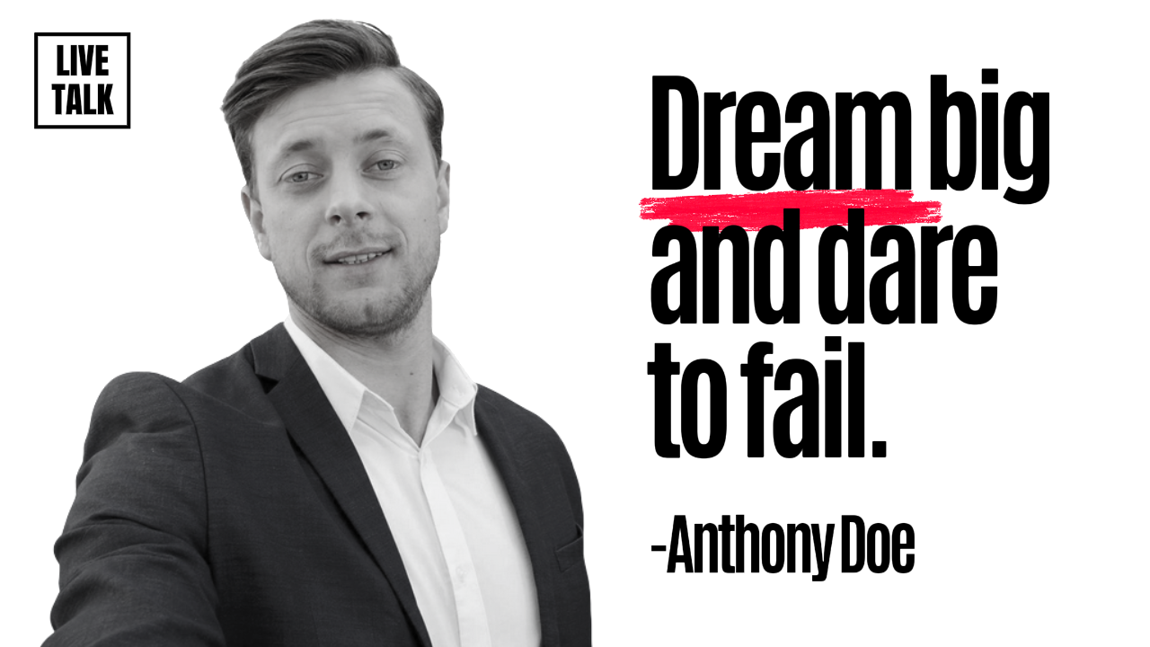 YouTube Thumbnail - Lernen - Sprache Traum groß und wagen zu scheitern