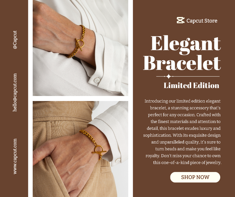 Pulseira de moda produto exibir Facebook Post