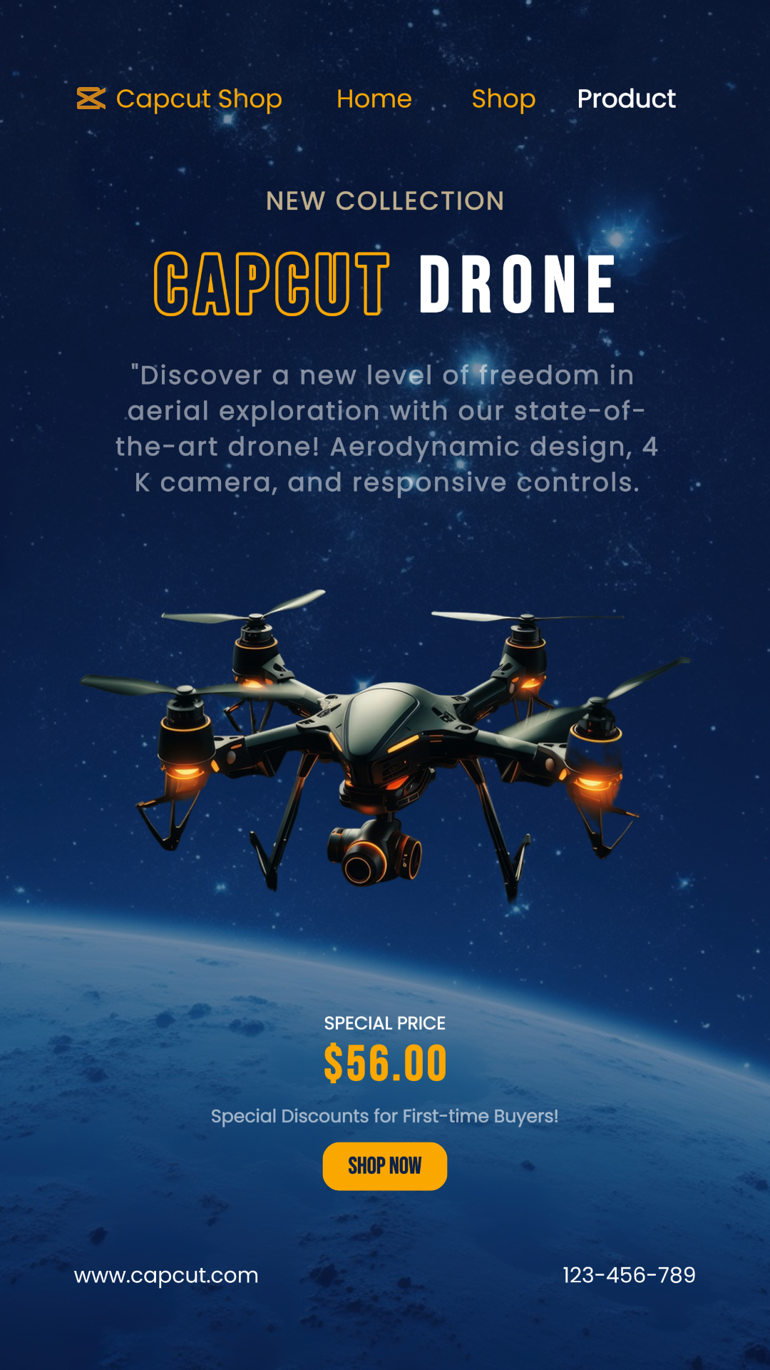 Camera Drone Tiktok Post Minimalist