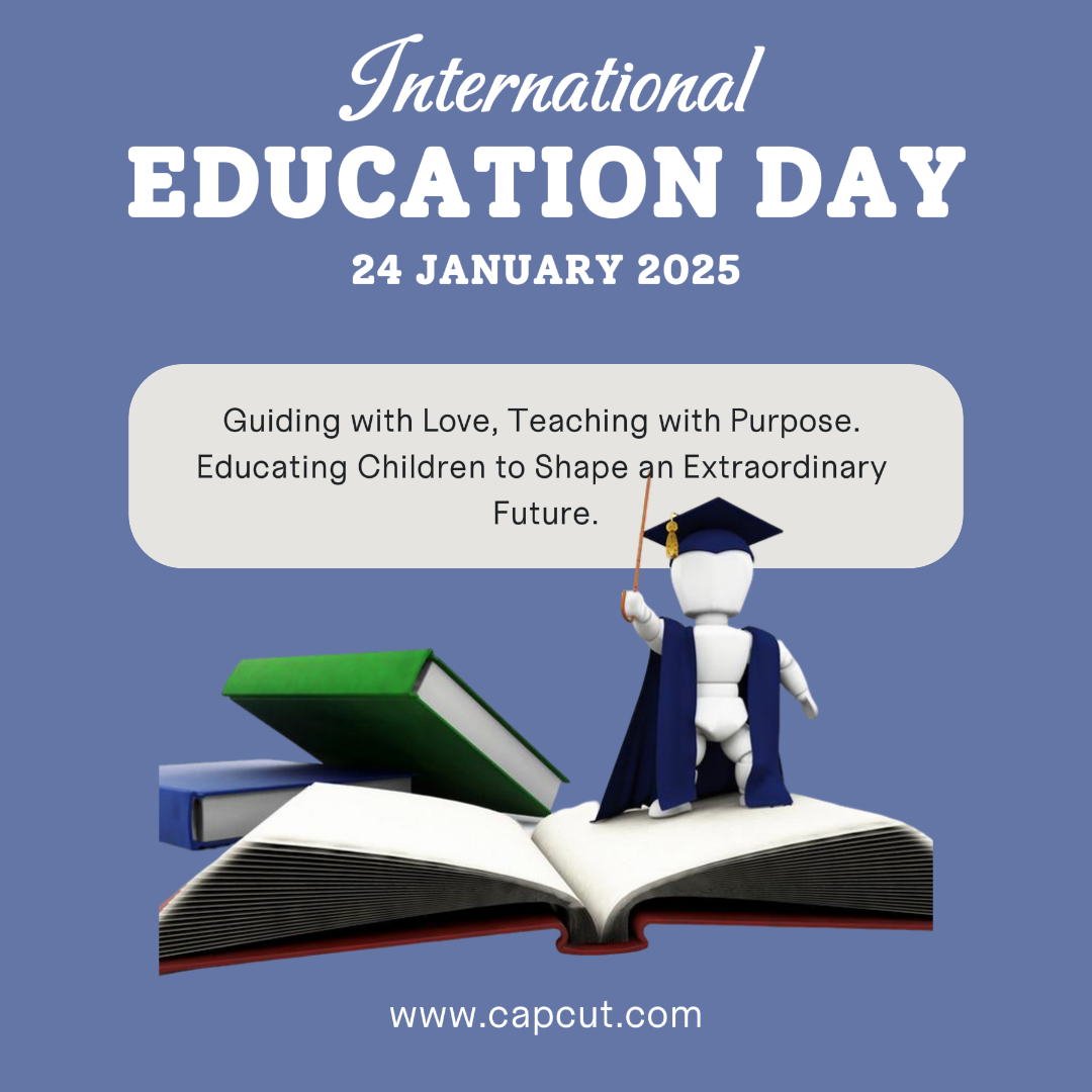 Éducation et formation Journée internationale de l'éducation Post Instagram Bleu