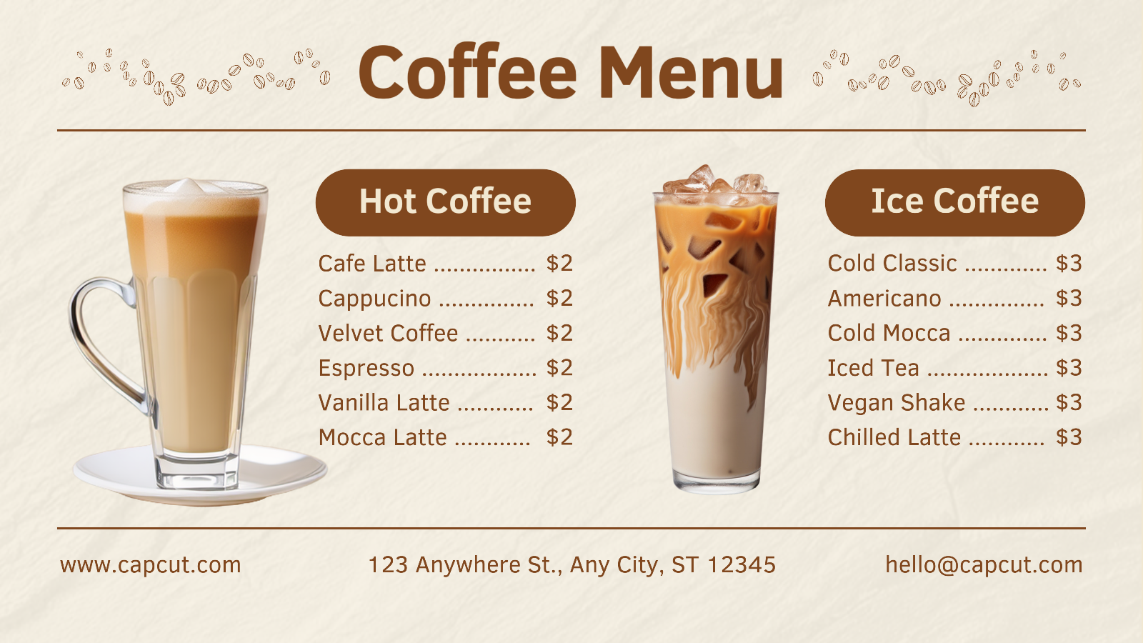 Beverage Coffee Menu Twitter Post