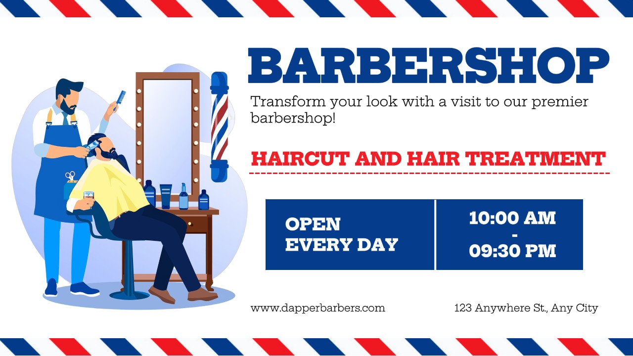 Barbershop Promotion Minimalist