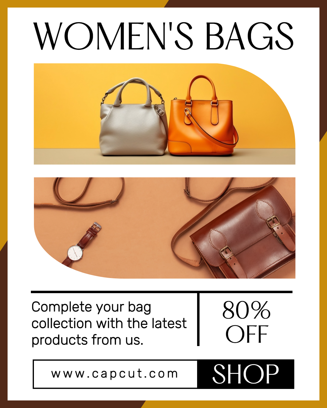 Fashion Industry Women's Bags Promotion Instagram Portrait