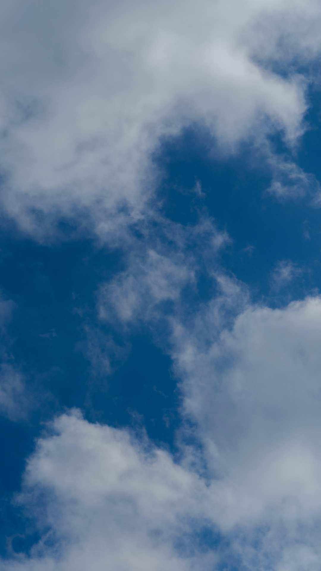 Papel de parede Criativo Poster Nuvens Branco e Azul Simples