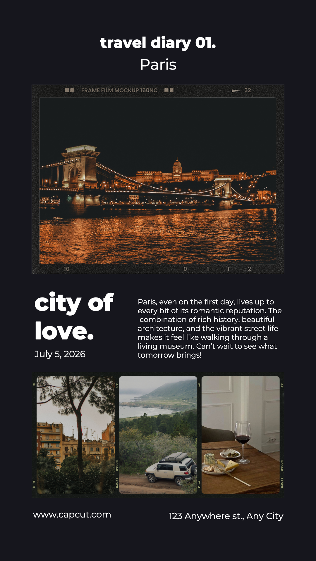 Travel - Creative - Instagram Story - Travel Diary Paris