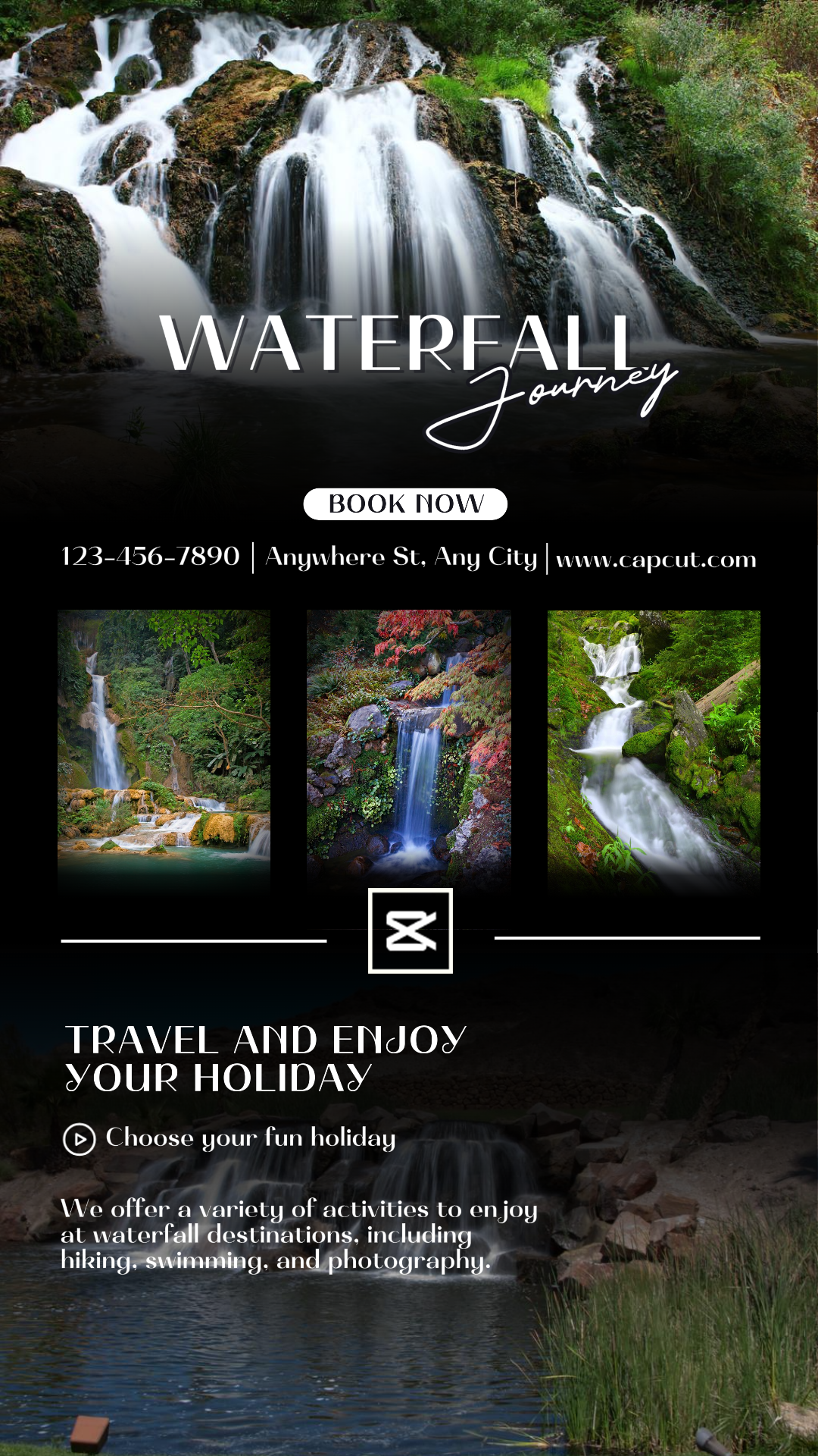 Viagem Instagram História Cachoeira Jornada