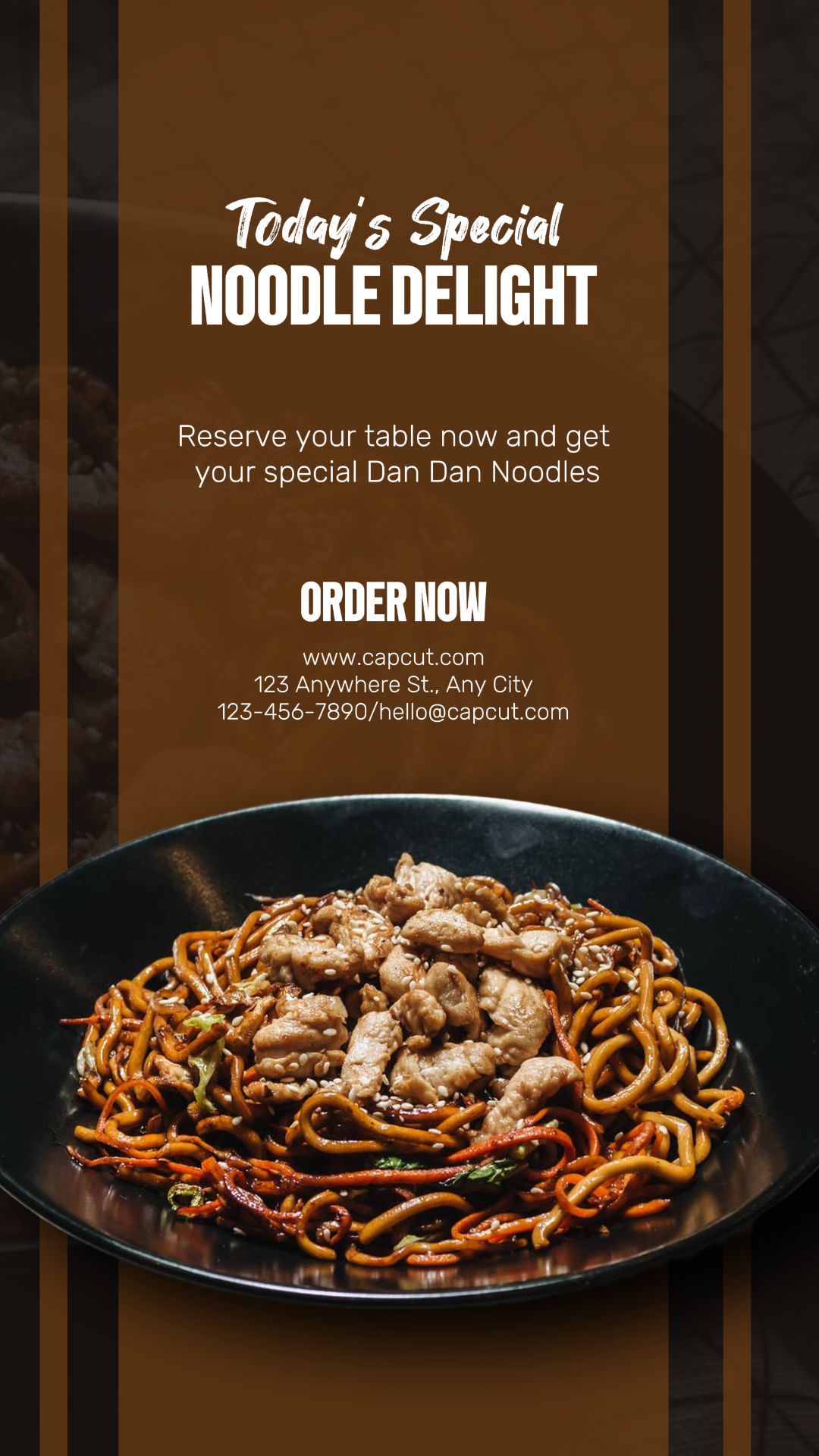  Comida Chinesa Menu Especial História Do Instagram