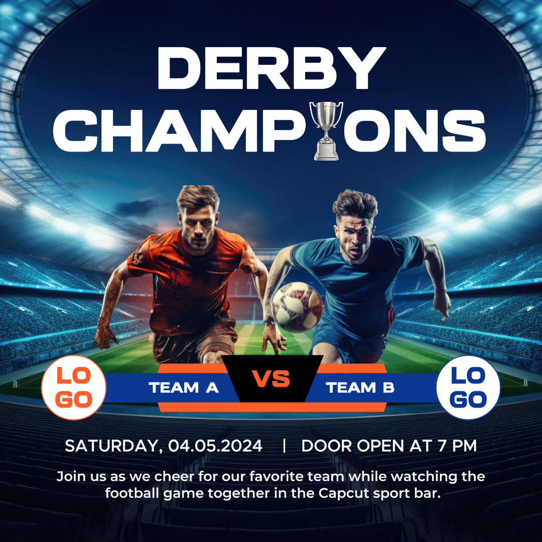 Entertainment Creative Poster Football Matchday Instagram Post