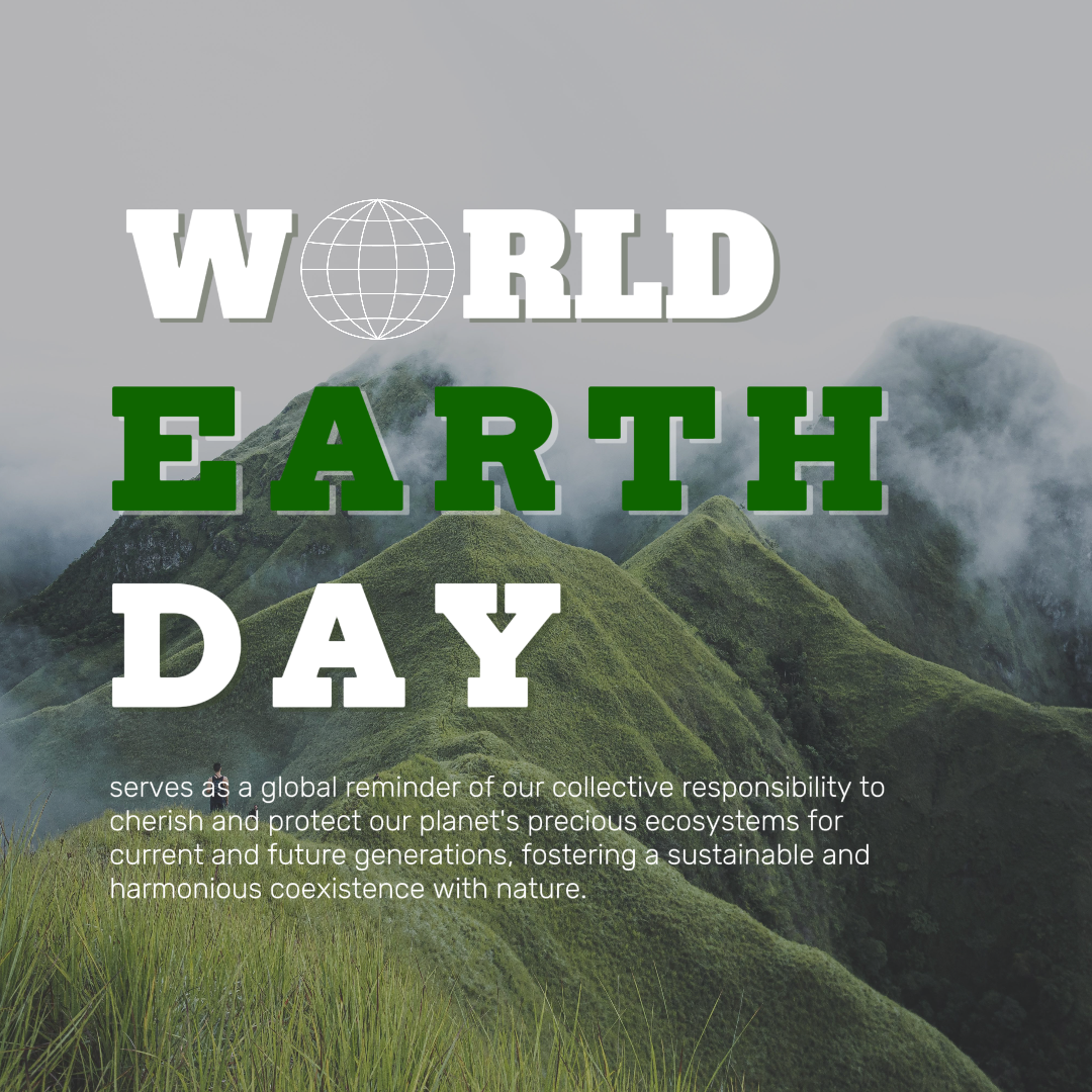 Post Instagram de la Journée mondiale de la Terre Vert