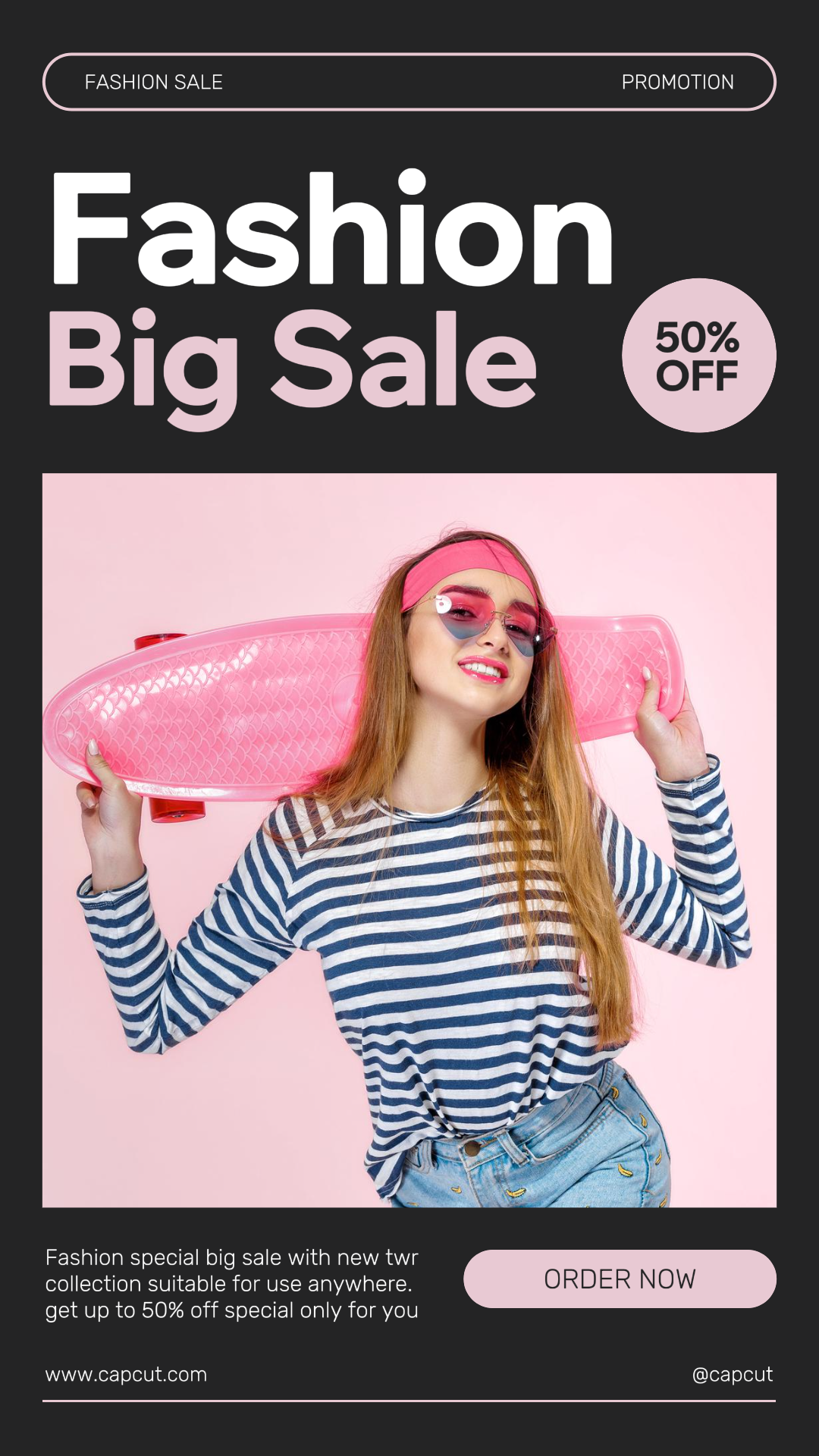 Fashion Sale Promotion Modern Tiktok Post