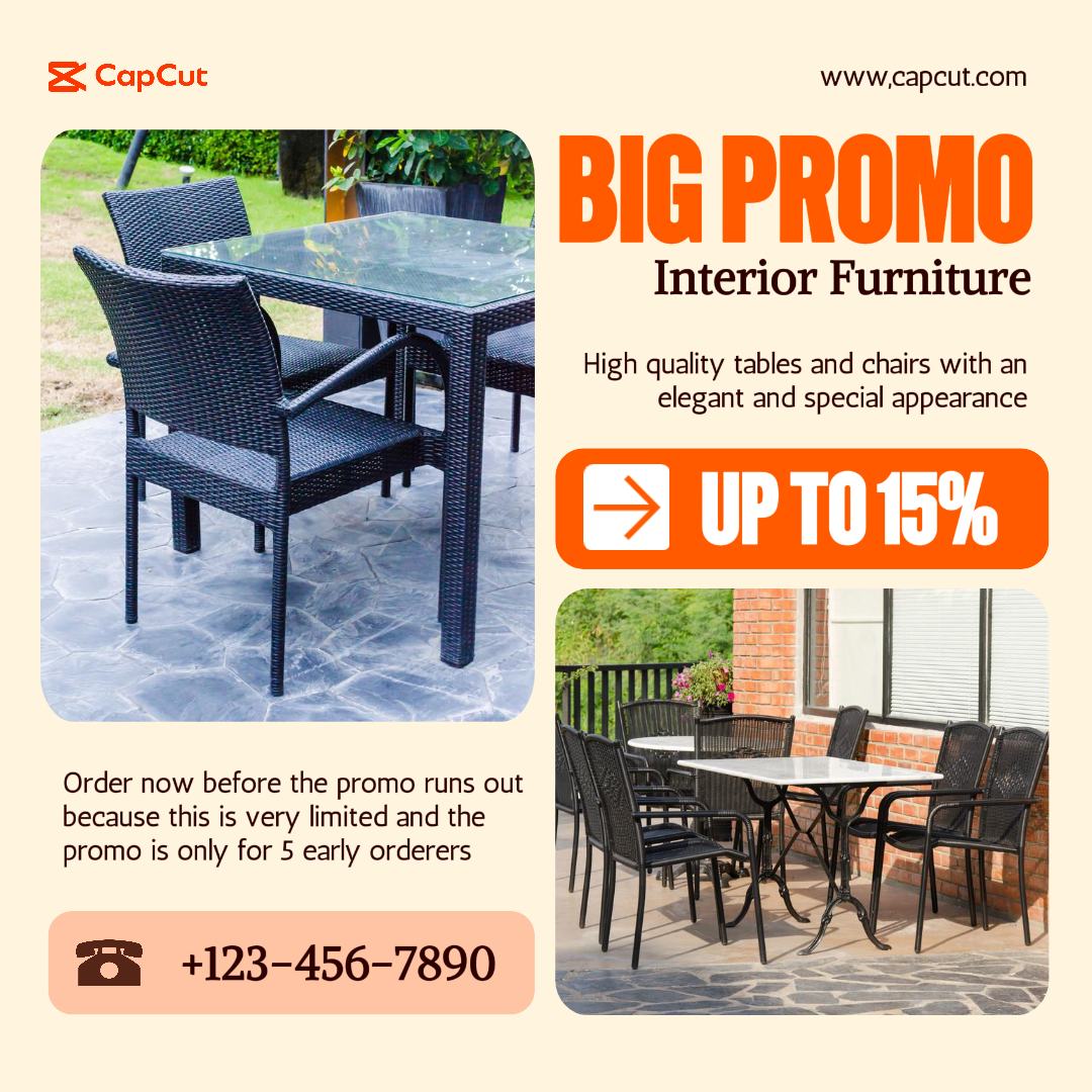 Promo besar pada furnitur interior Sederhana, elegan gaya coklat muda