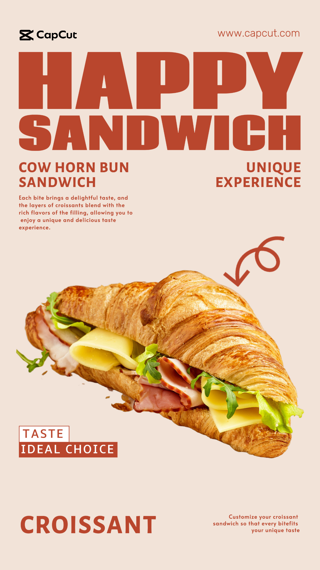 Alimentos Sanduíche Exibição do produto estilo minimalista