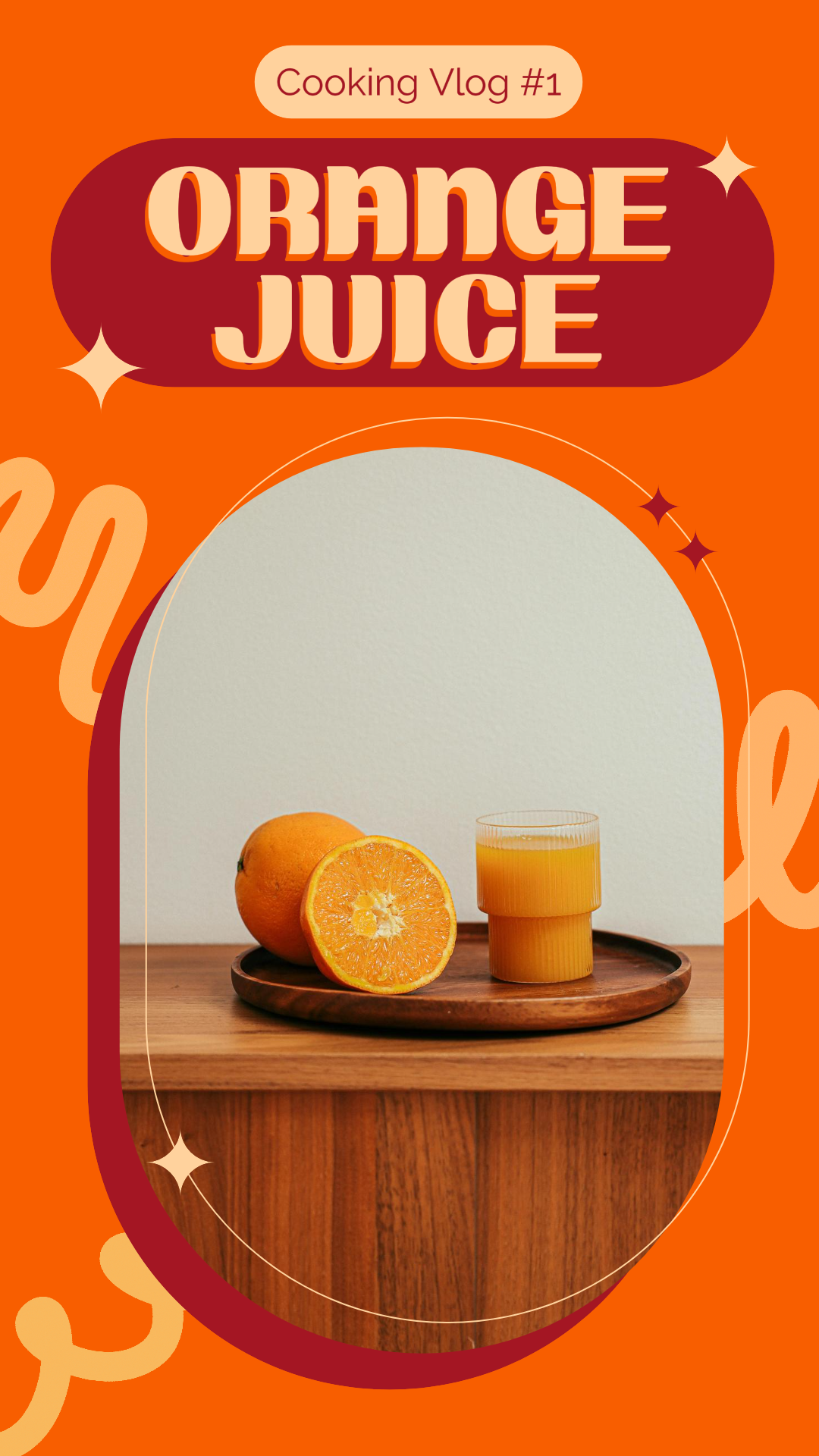 TikTok Miniatura Alimentos e Bebidas Suco de Laranja