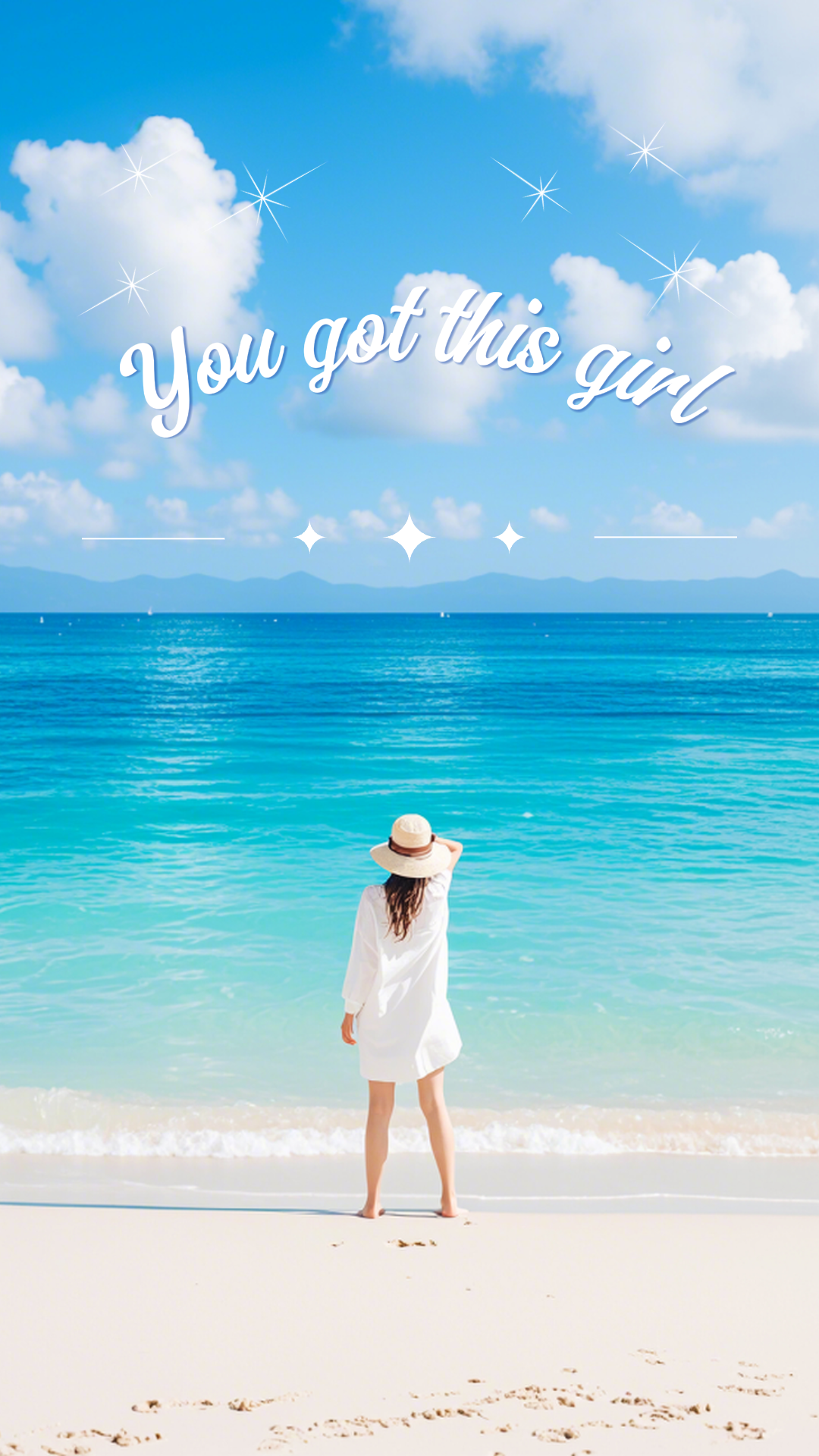 Poster Kreatif Wallpaper Anda mendapatkan gadis ini Tiktok