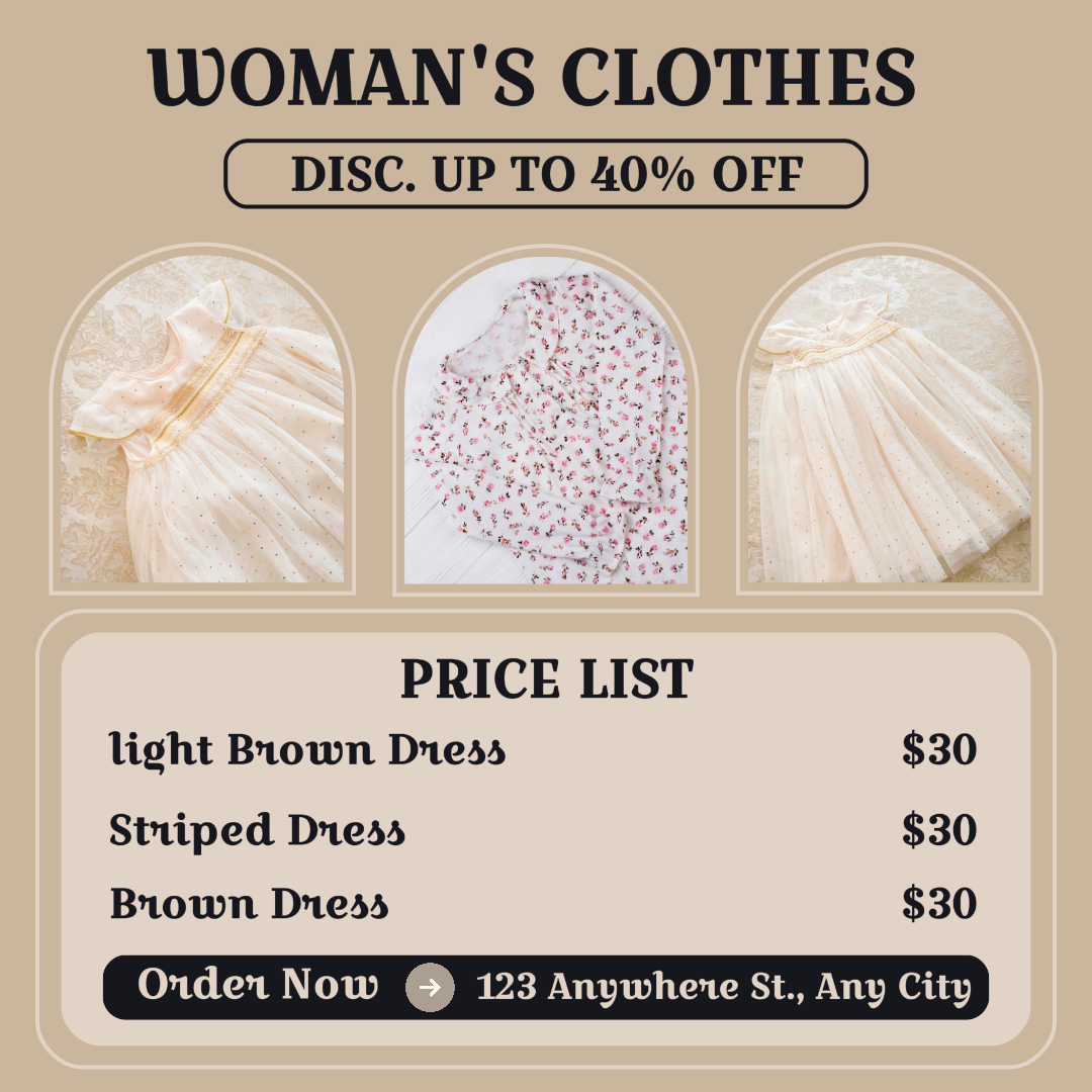 2024hot Woman's Clothes Price List