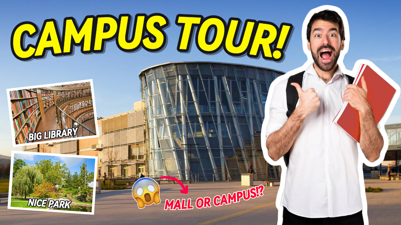 Tour do campus em miniatura do YouTube