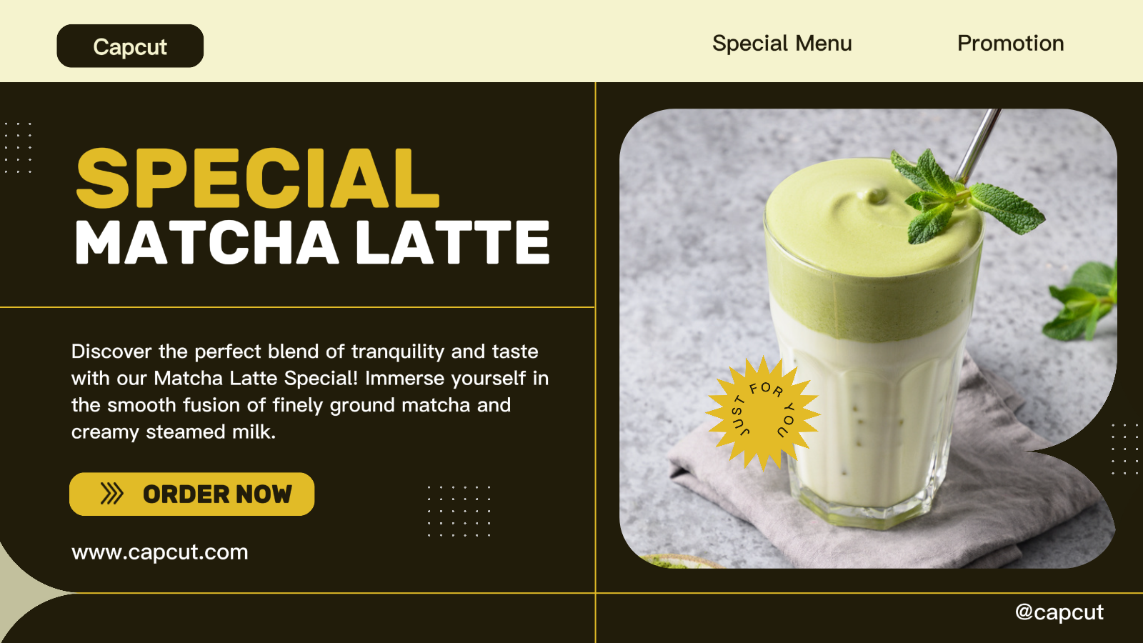 Cafe Spesial Menu Promosi Modern Twitter Post