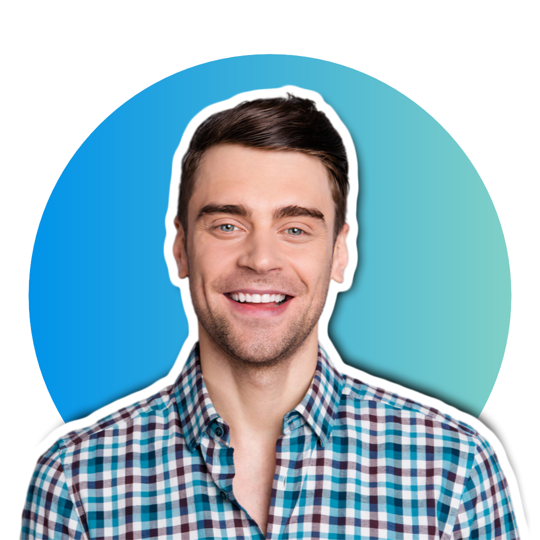 Non-marketing Instagram Profile Photo Blue Gradient