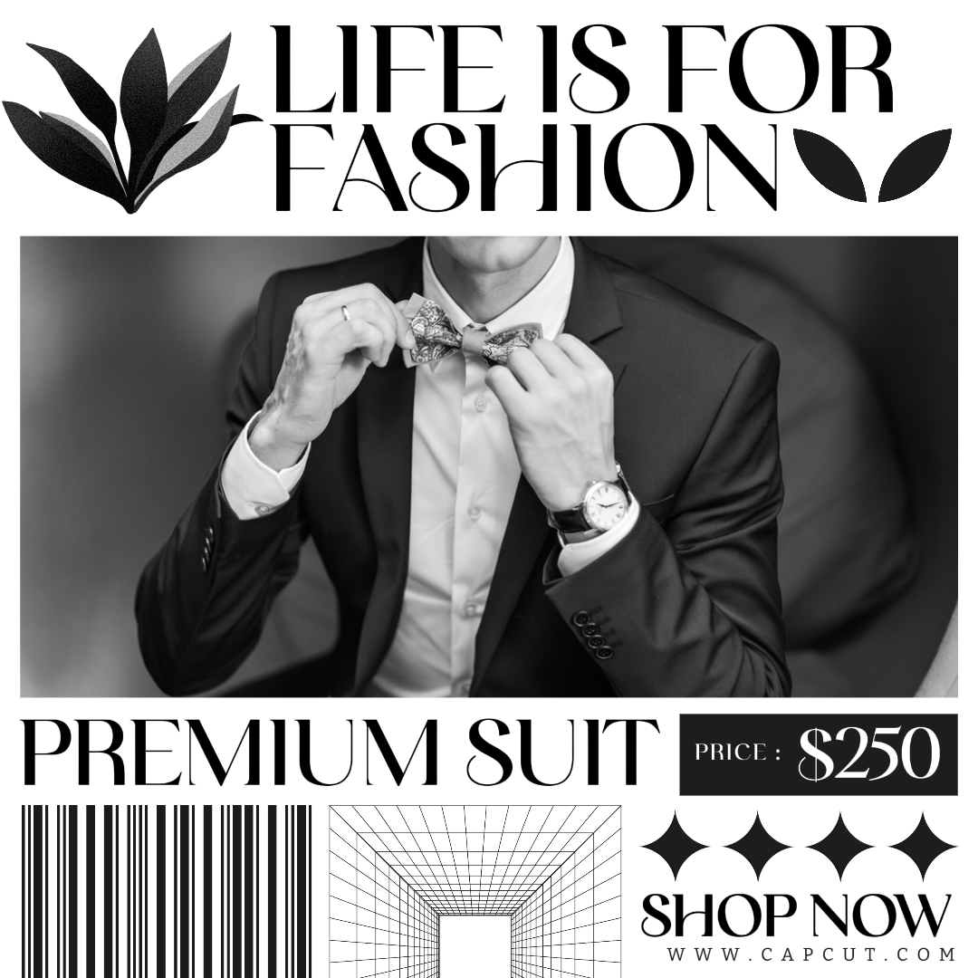 fashion man suit bw style
