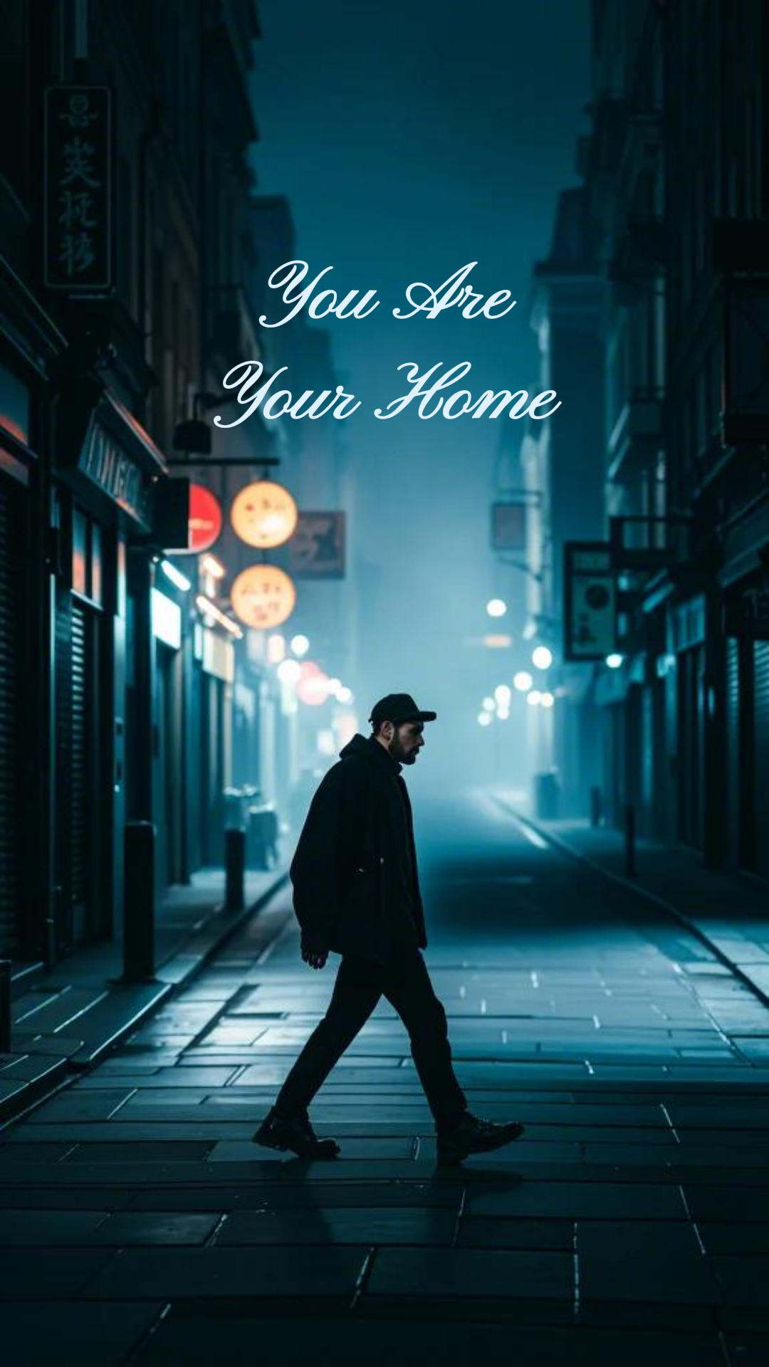 Wallpaper Criativo Poster Homem Andando