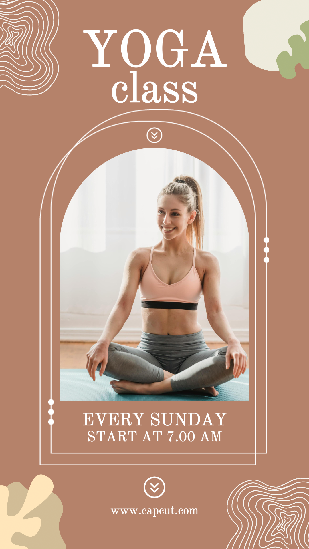 Cartel creativo Entrenamiento y fitness Yoga IG Story