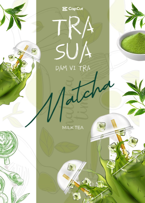 Minuman Template Promosi Matcha