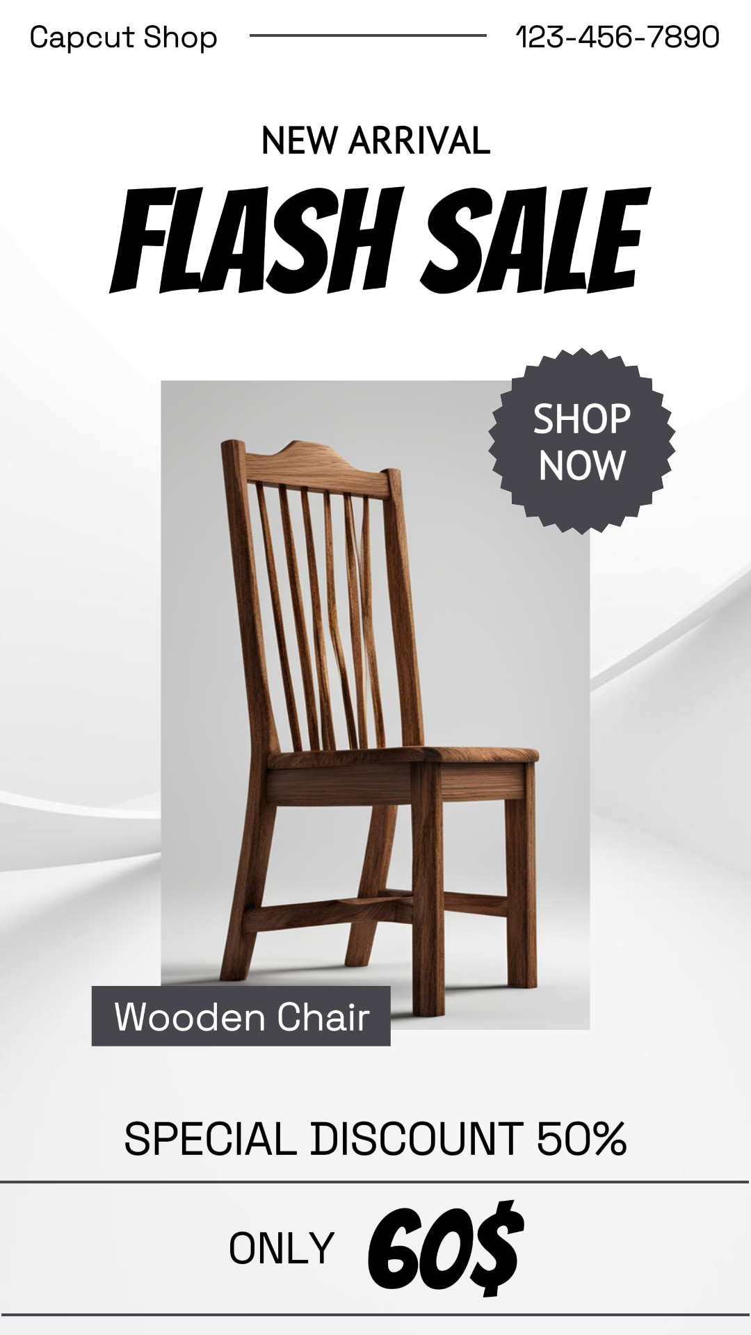 Promoções de cadeiras de móveis História do Instagram