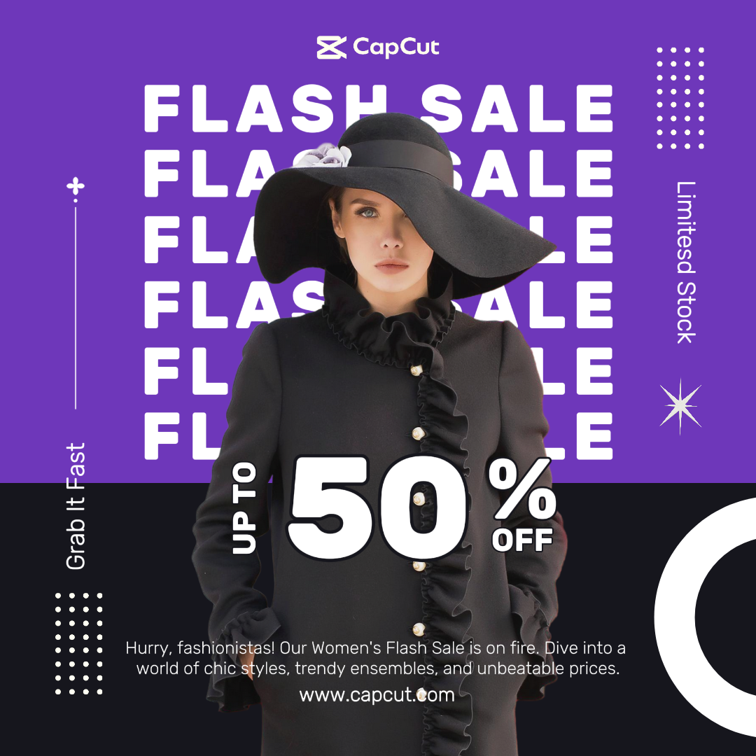 clothing and shoes marketing poster instagram limited stock