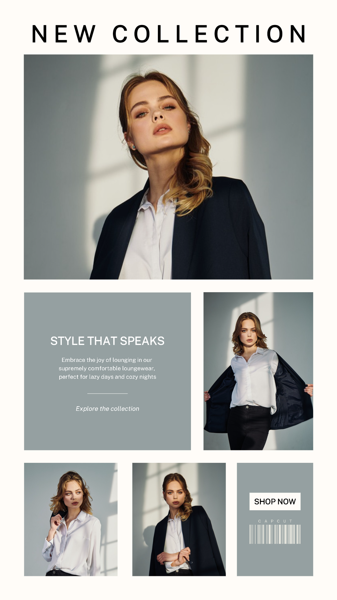 Minimalistische Collage Instagram Story Mode Verkauf