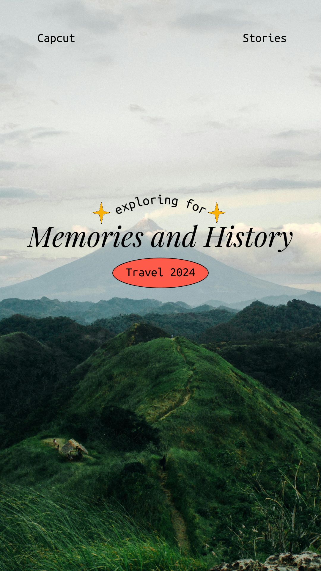 Travel Creative Poster Instagram Story Exploring for memories and history