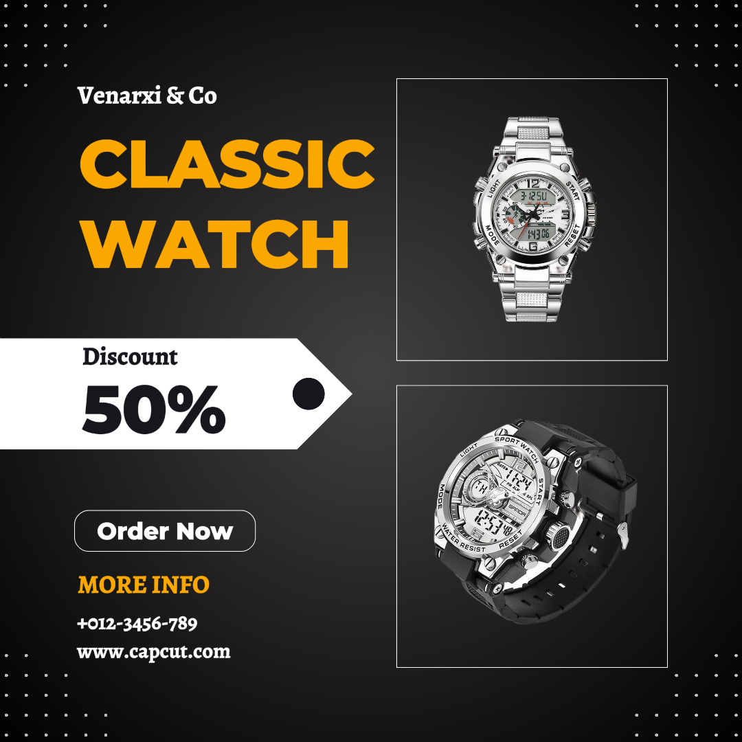Classic Watch Promotion Postingan Instagram
