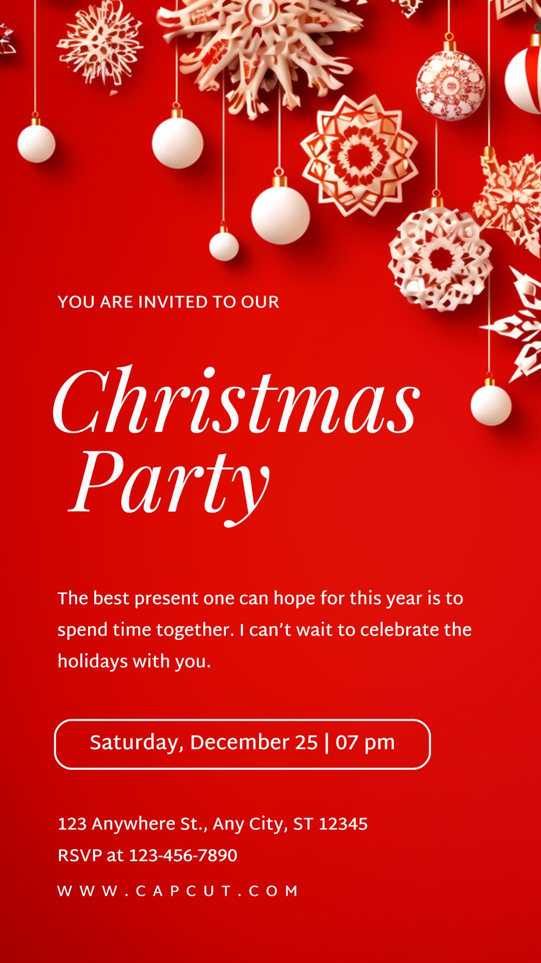 Convite de Festa de Natal História do Instagram