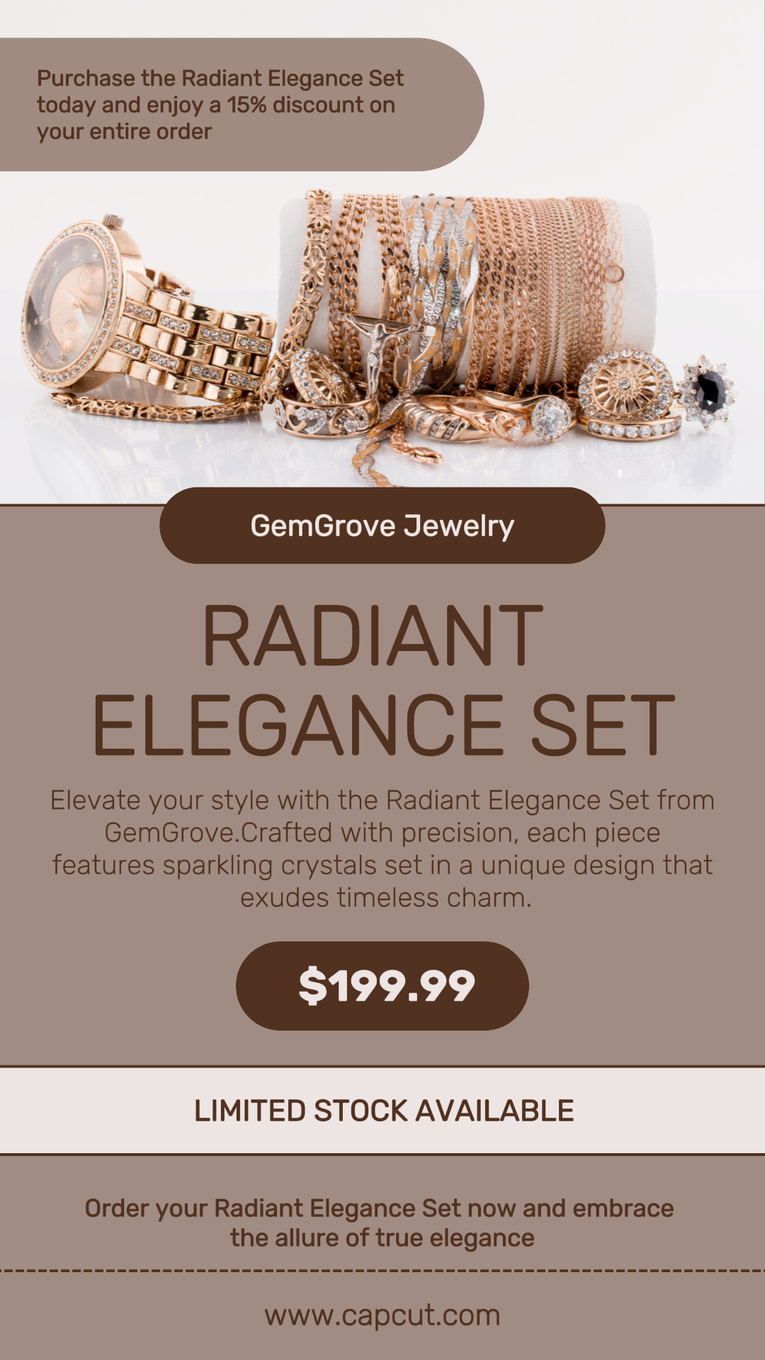 Jewelry Product Package Sale Instagram Story