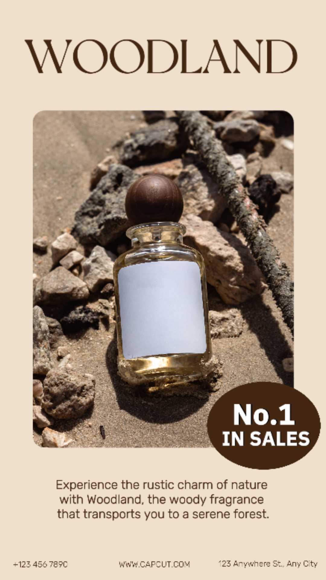  Exibição de beleza e perfume Minimalista