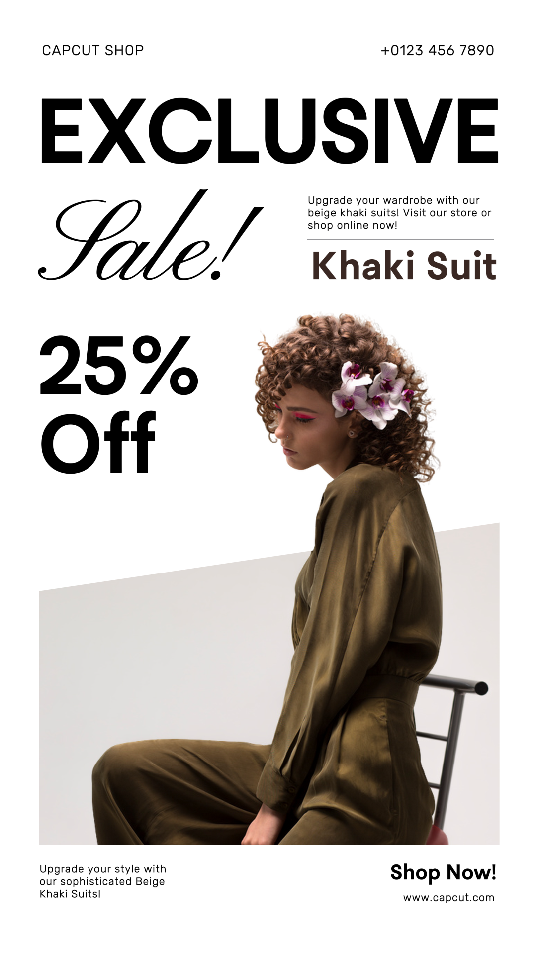 Clothing and Shoes Marketing Poster Fashion Sale Instagram Story Modern Style