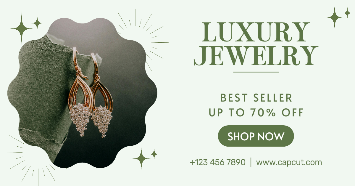 Iklan Facebook Poster pemasaran perhiasan dan aksesoris posting facebook minimalis