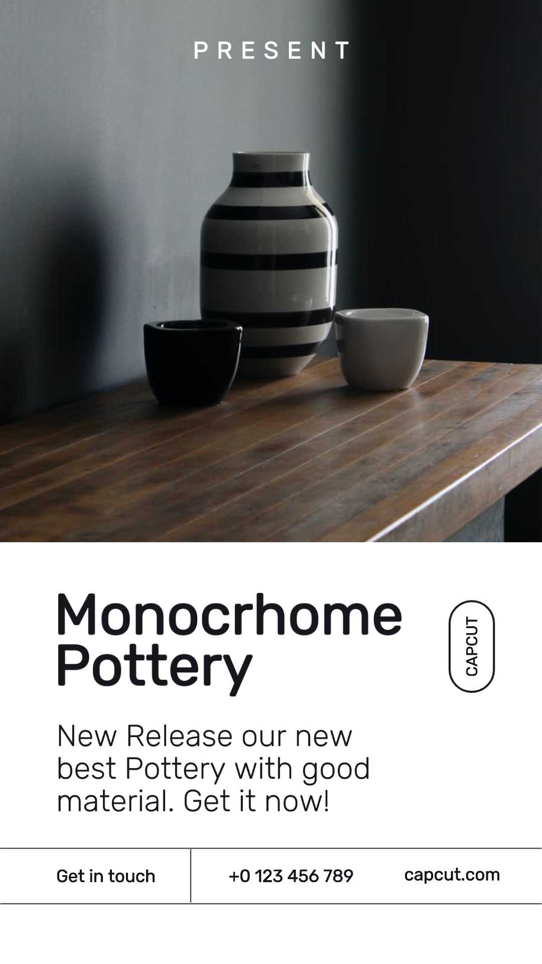 White Pottery Launching Display Instagram Post