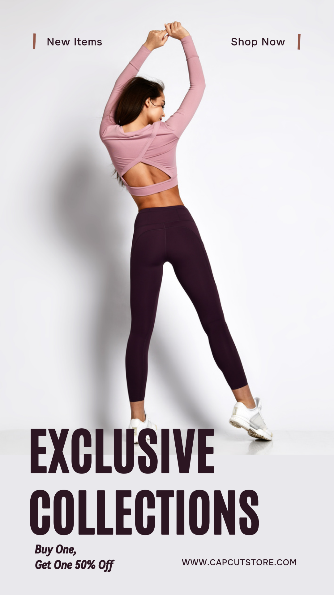 draft 4Fashion Industry Marketing Poster Clothing Line Tone On Tone Style on Light Cream