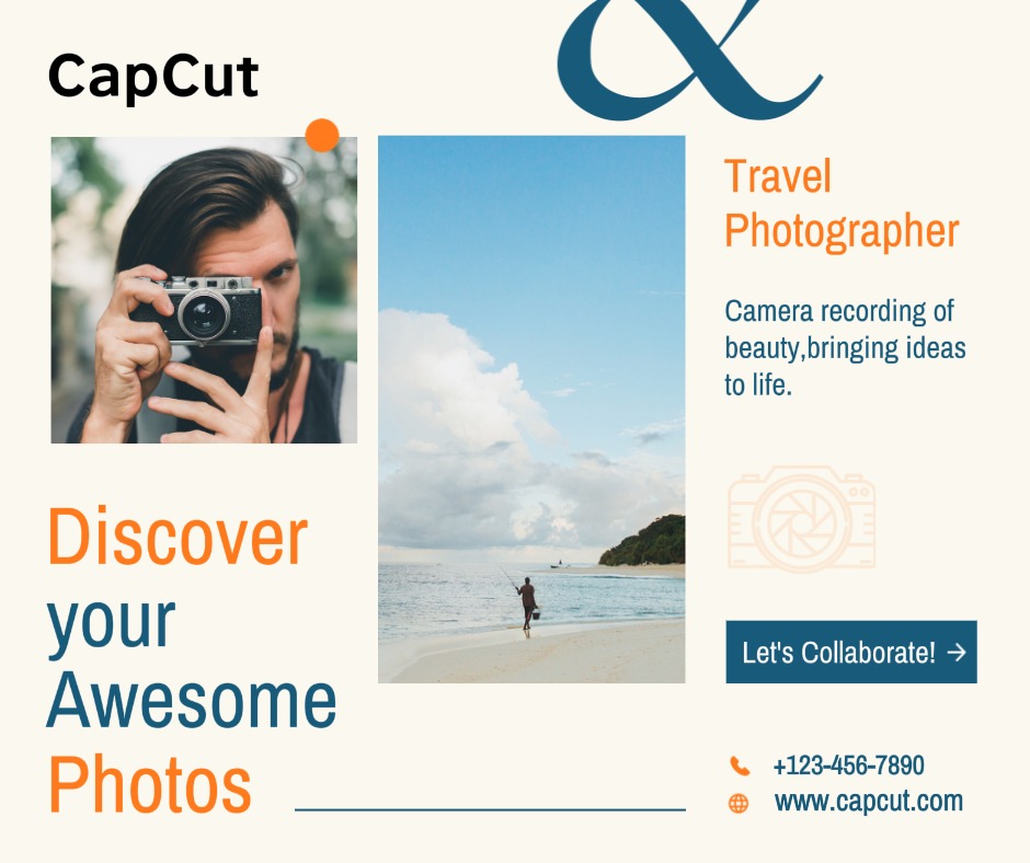 Voyage touristique Photographe Affichage minimaliste