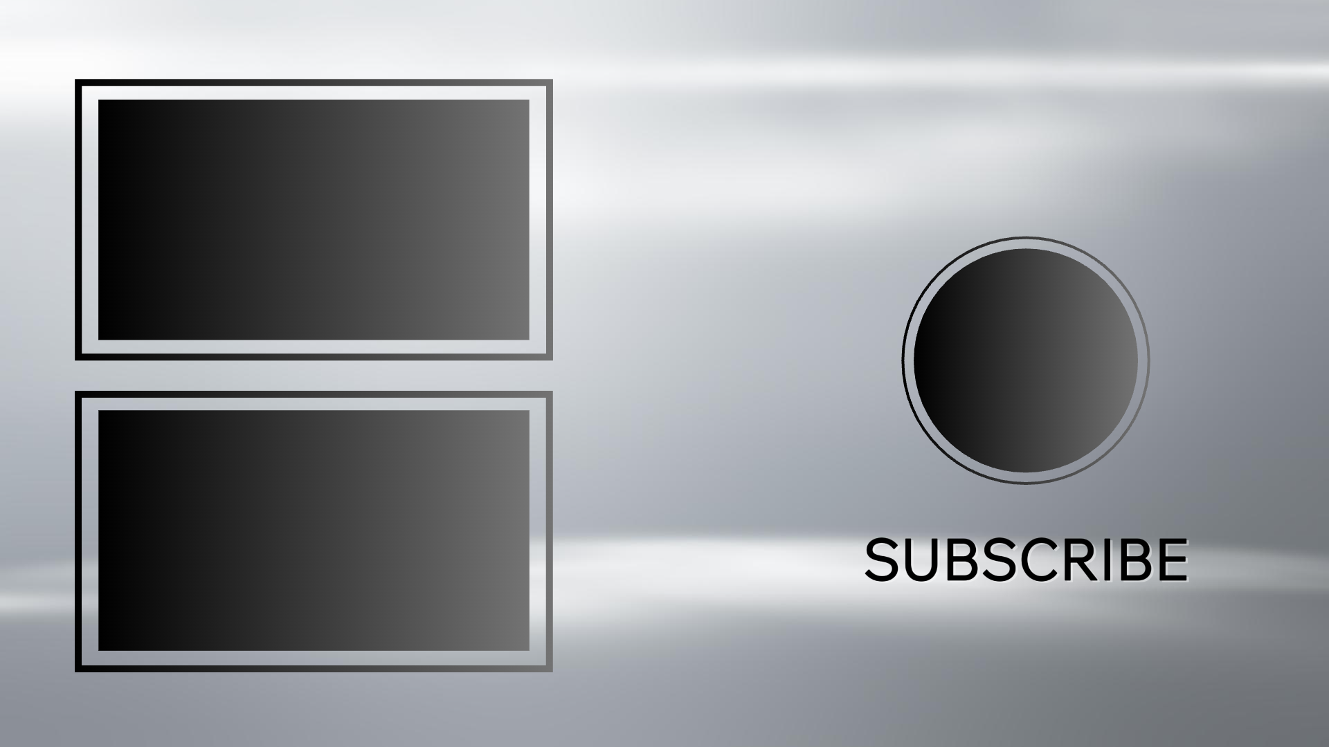 Non-Marketing Youtube Endscreen silber schwarz Farbverlauf