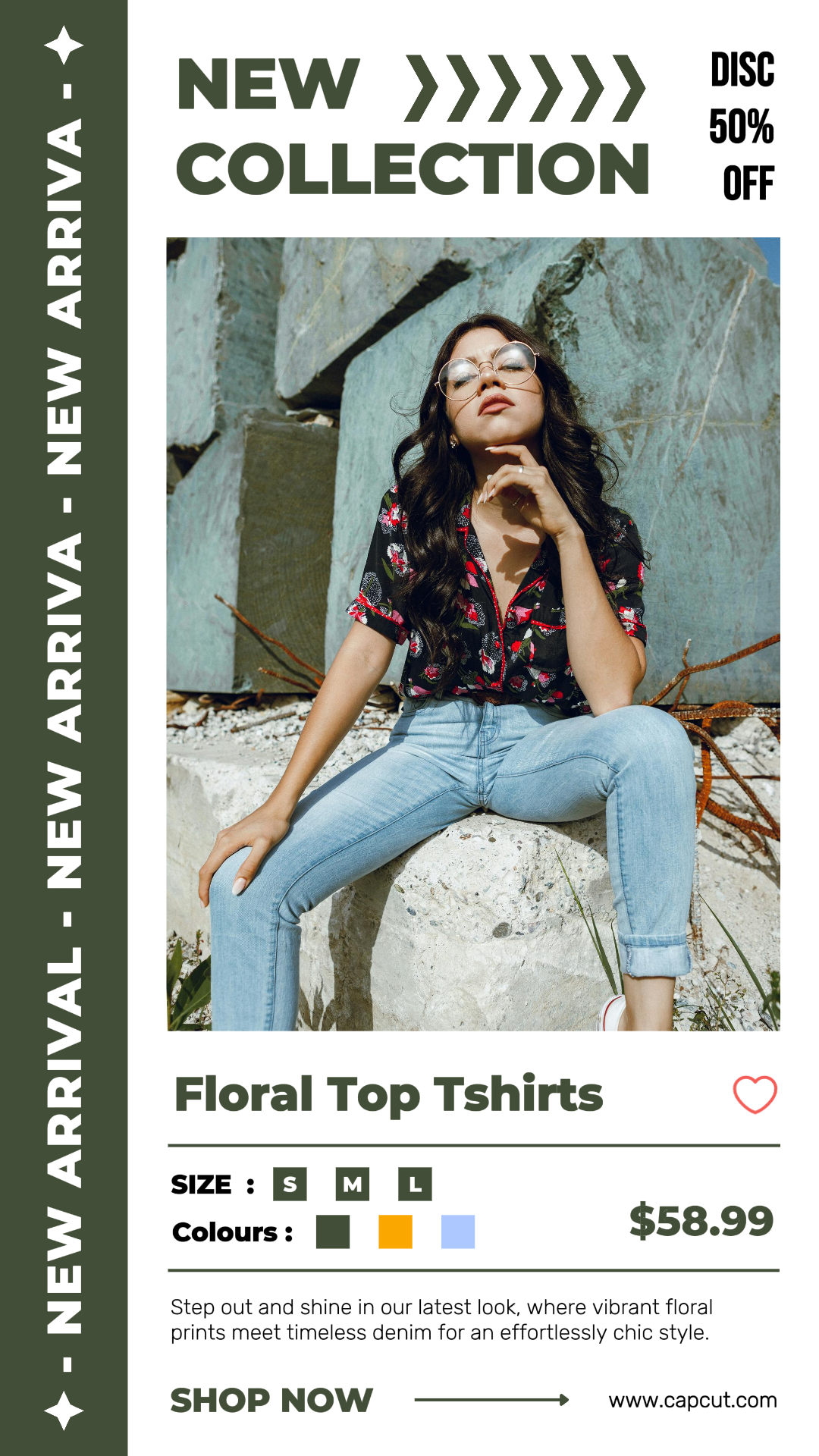 Clothing And Shoes - Marketing Poster Promotion Instagram Green