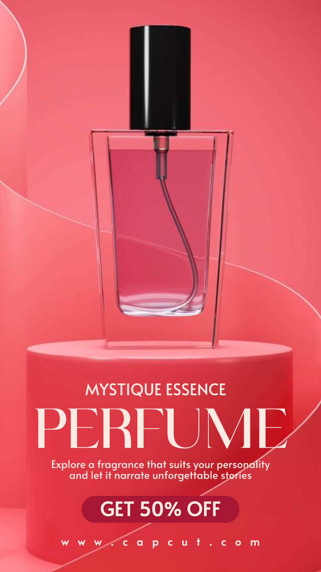 Promoção de cuidados de beleza Perfume História do Instagram