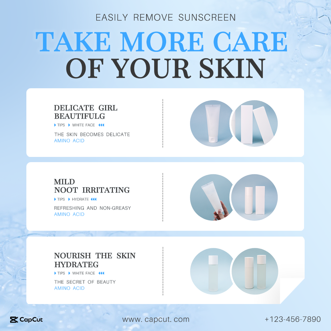 Beauty & Daily Chemistry Facial Cleanser Shows ins