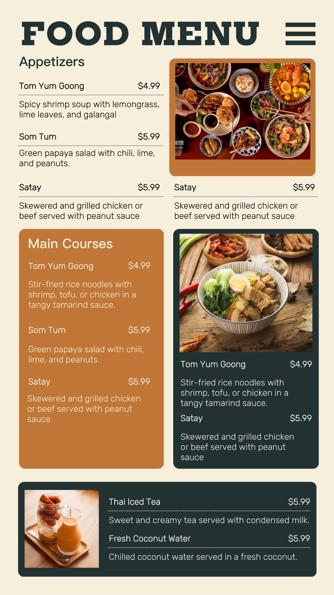 Cerita Instagram Menu Makanan Thailand