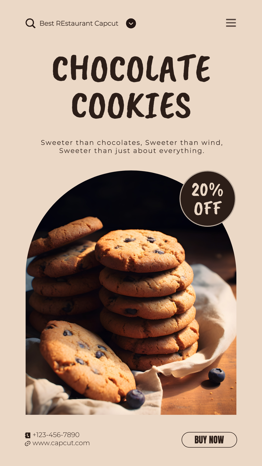 Menú de Comida y Bebidas Restaurante Historia de Instagram