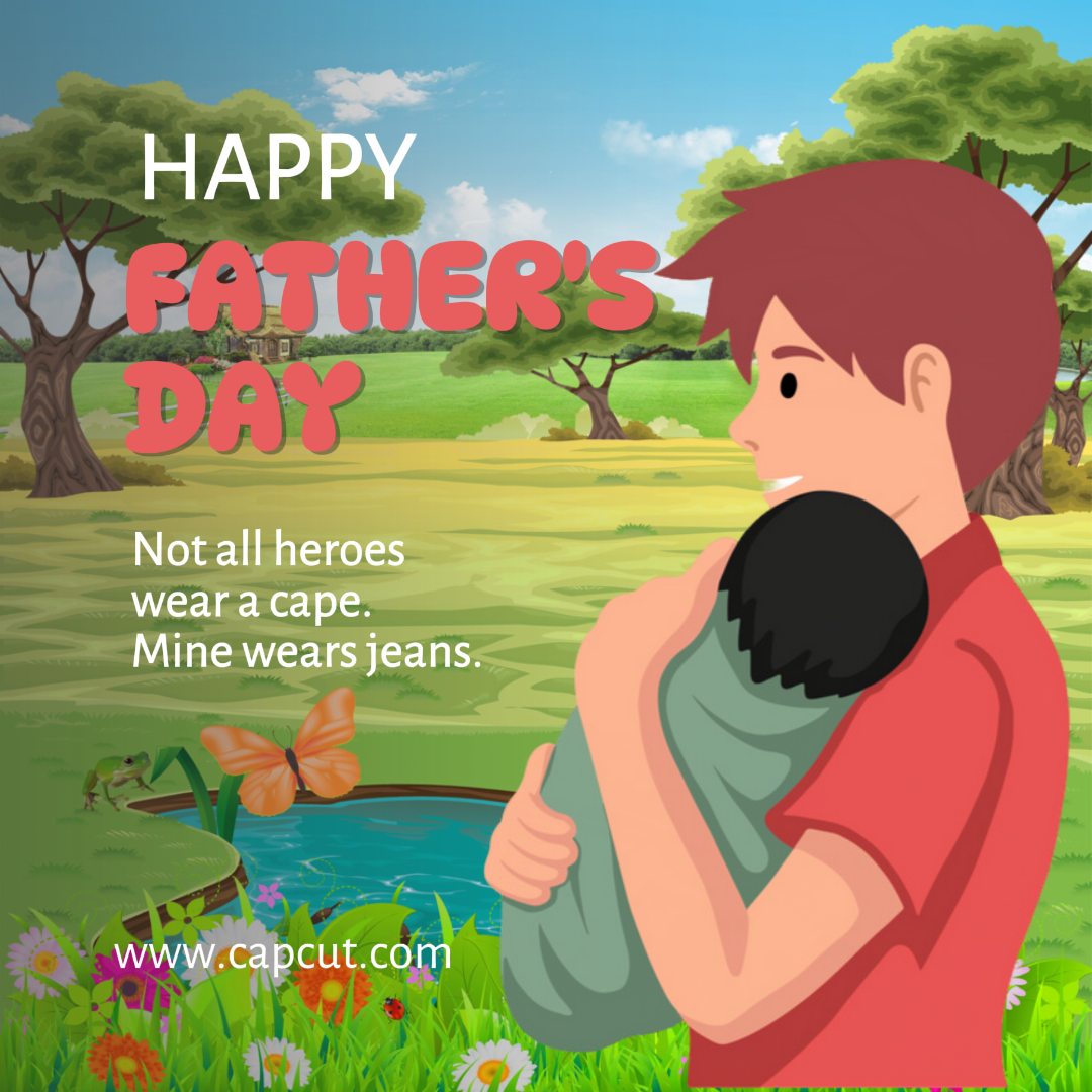 Father's Day Creative Poster Instagram Post Illustration