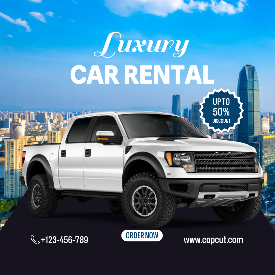 Cars Marketing Poster Car Rent Instagram Post