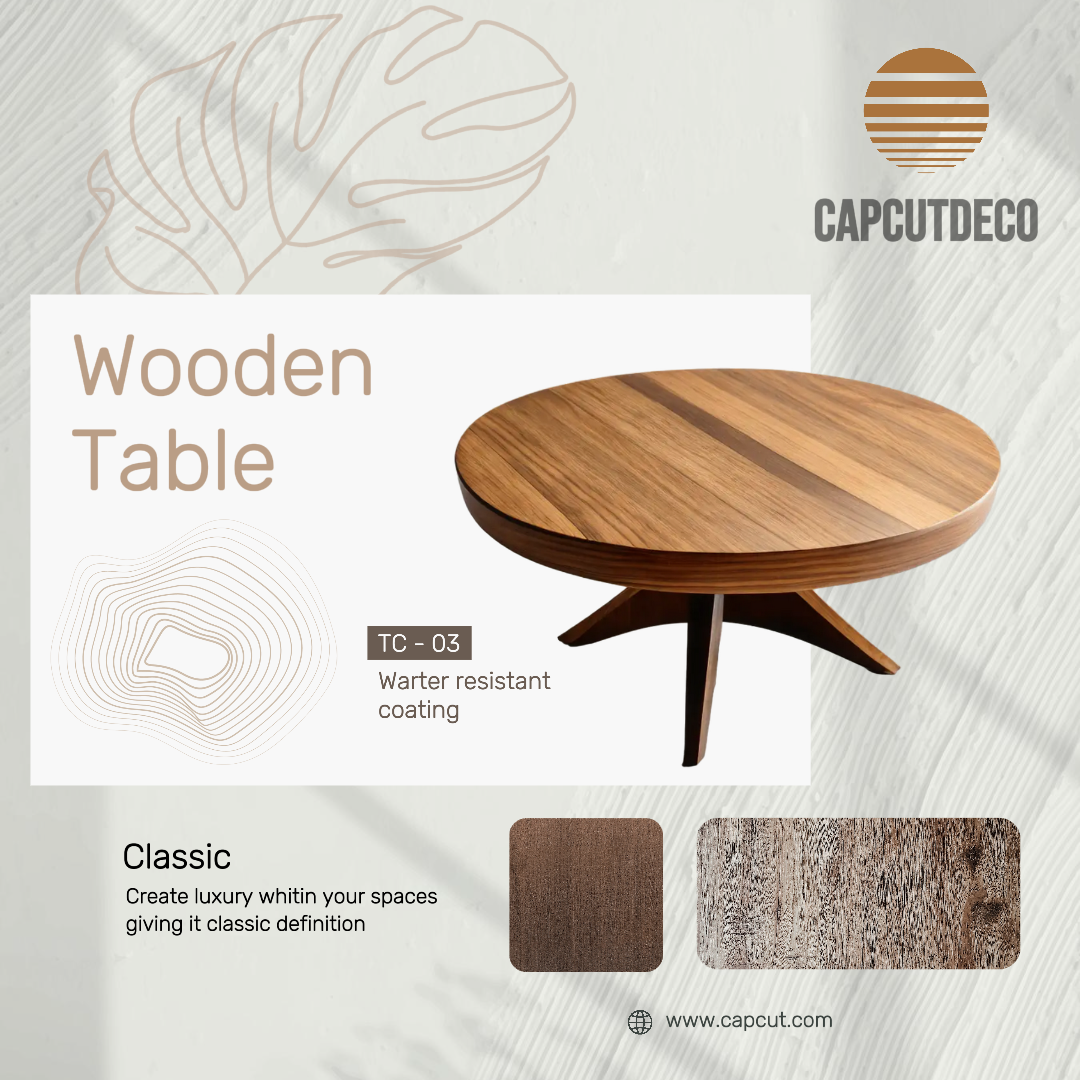 Tampilan Produk Dekorasi Rumah Instagram Post Desain Coklat Putih Sederhana