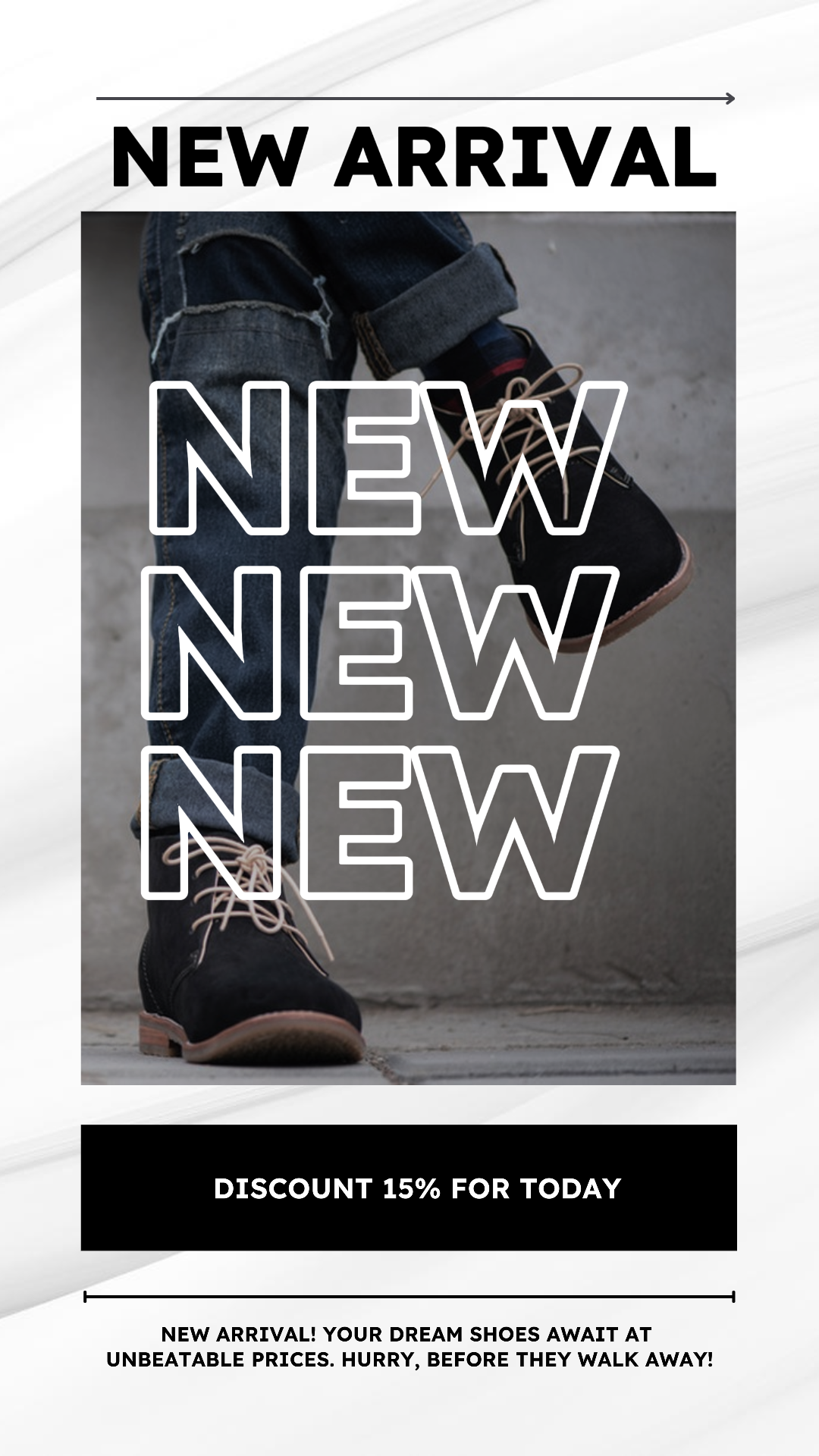 White Black Modern Clothes and Shoes New Arrival